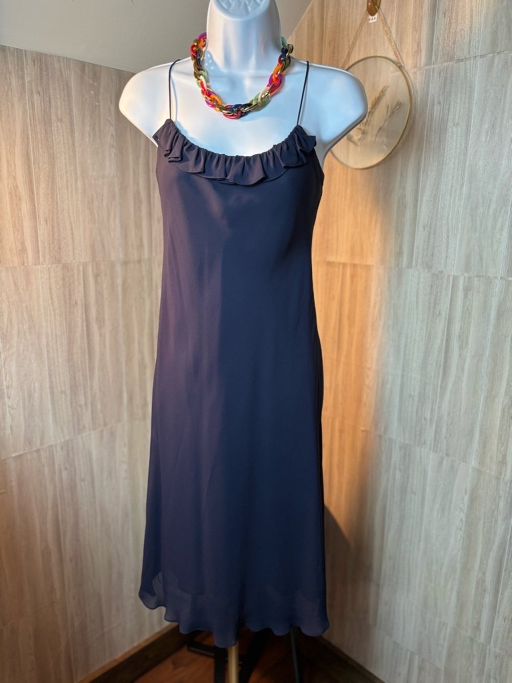 Ralph Lauren Navy Dress with Red Logo Tag Size 6